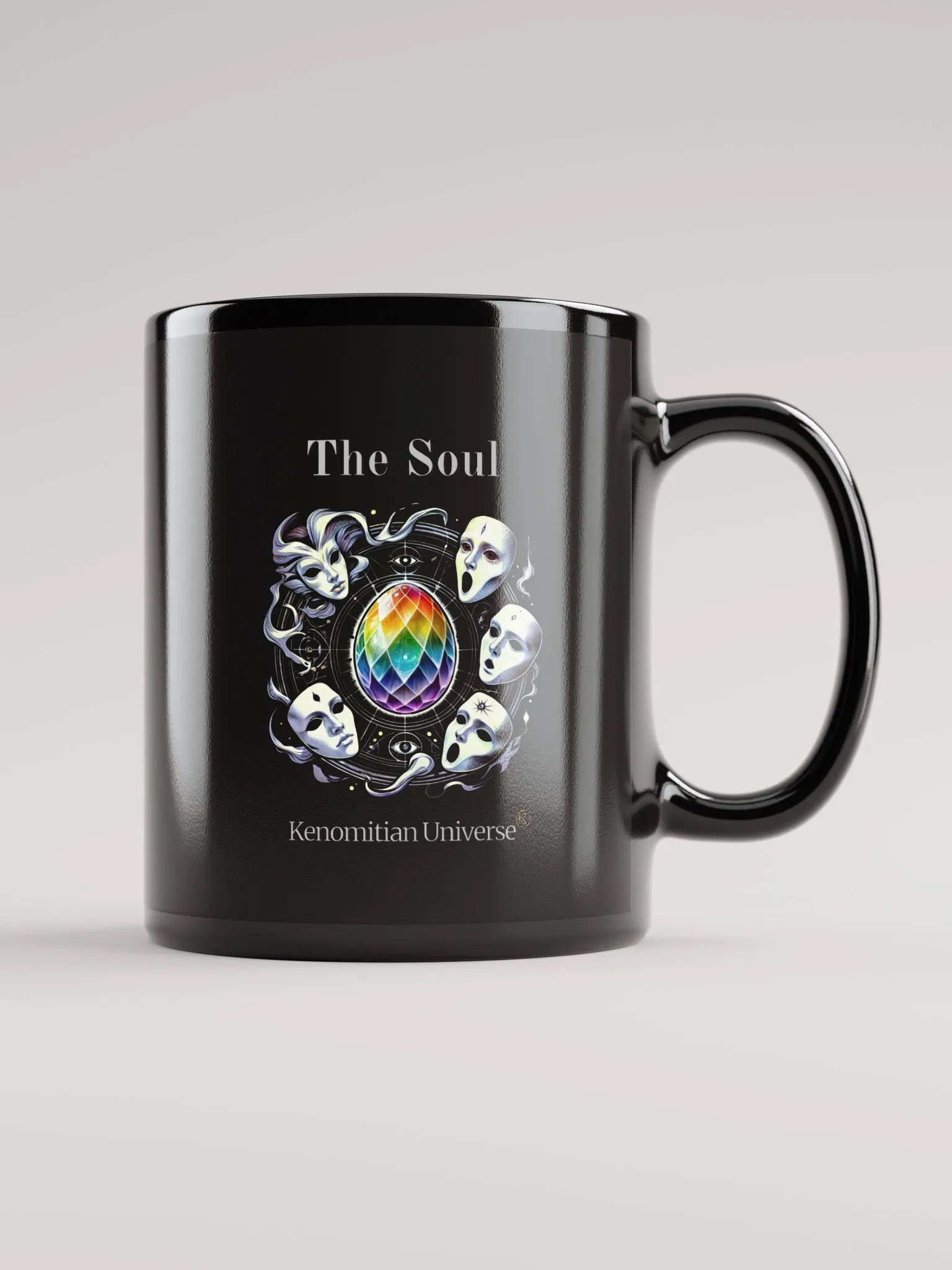 The Soul | Black Glossy Mug product image (3)