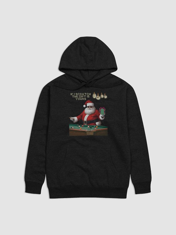 If I Scratch The Gift Is Yours - Pool Shark Santa Hoodie product image (4)