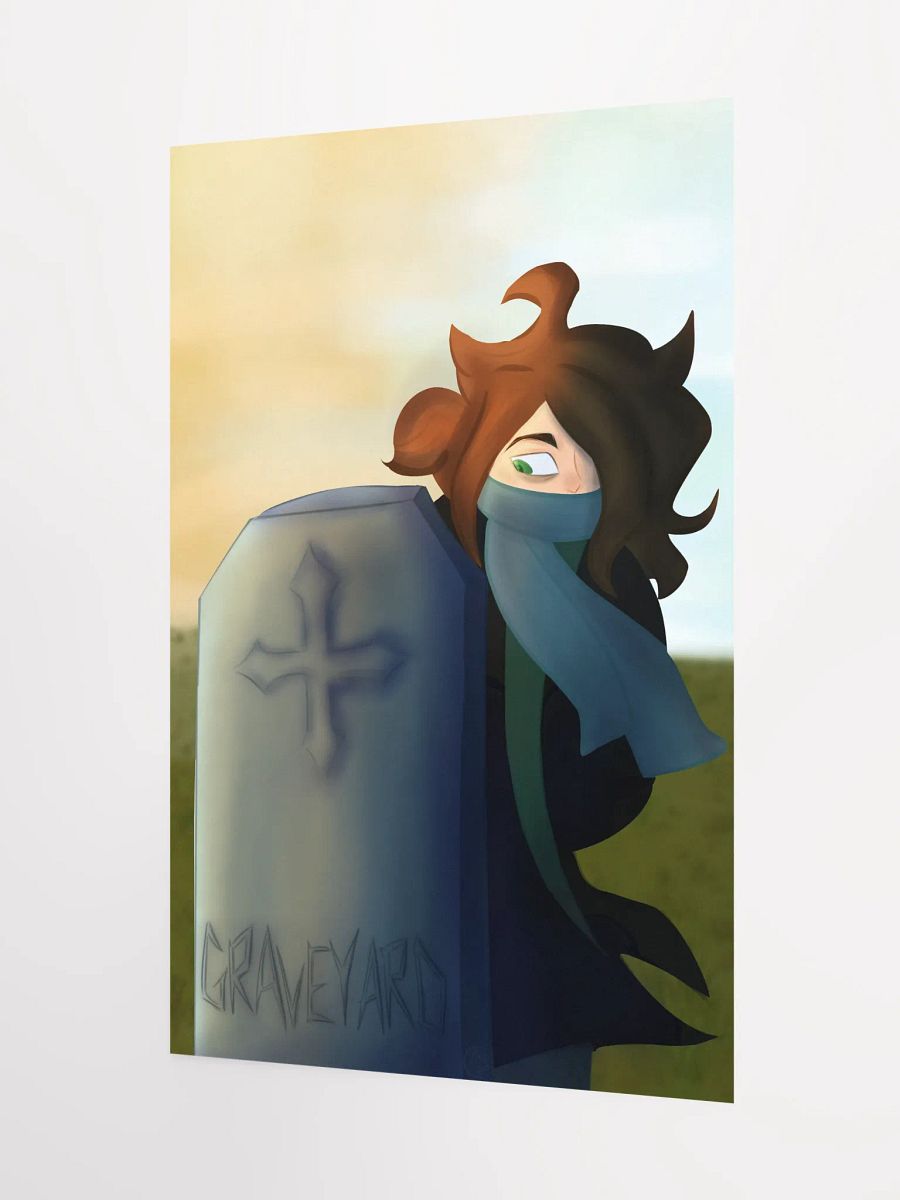 THE FIVE STAGES OF GRIEF BUT YOU'RE STILL ALIVE: Graveyard Oil Painted Poster product image (6)