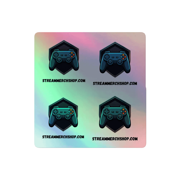 STREAMMERCH Holographic Sticker Set DEMO product image (2)