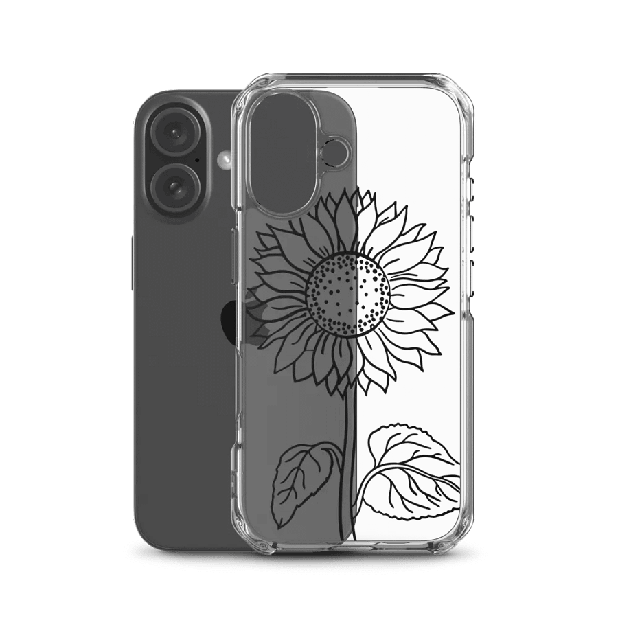 Midnight sunflower Black iPhone® Clear Case product image (50)