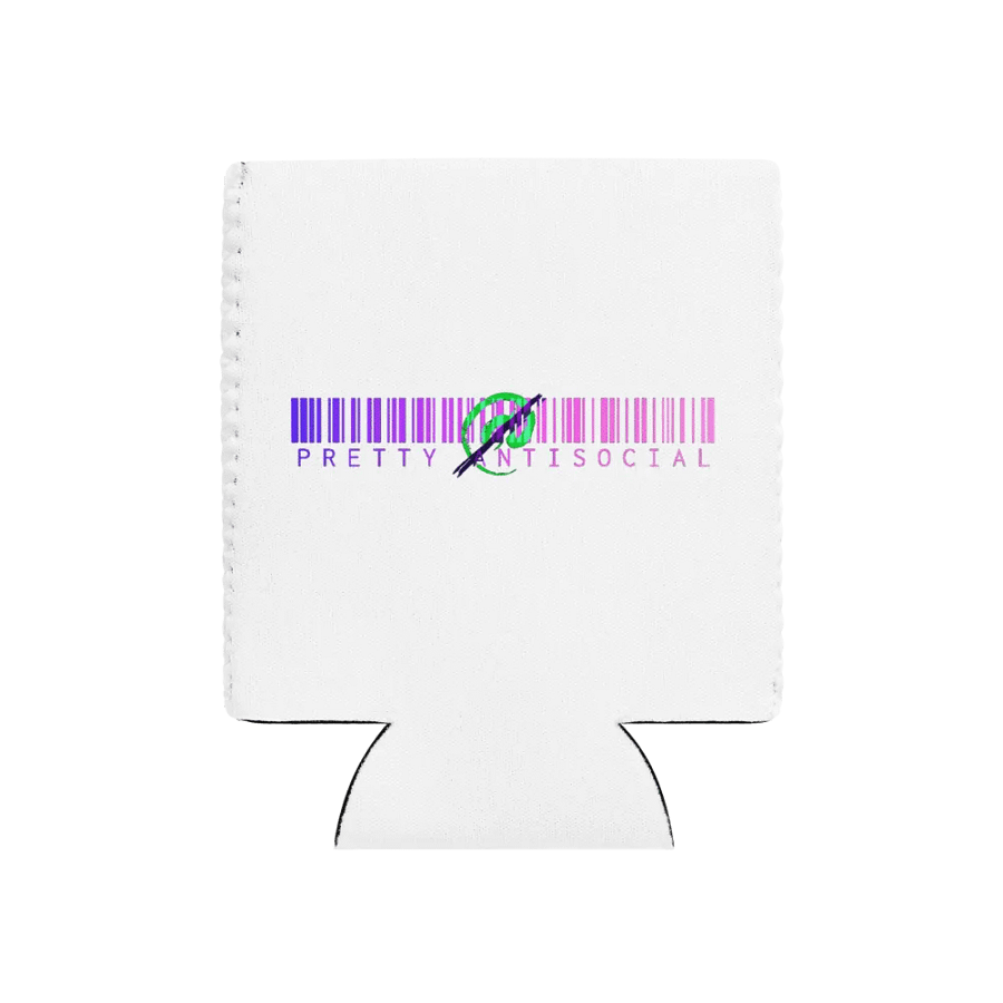 Pretty AntiSocial OG Logo with Barcode Coozie product image (2)