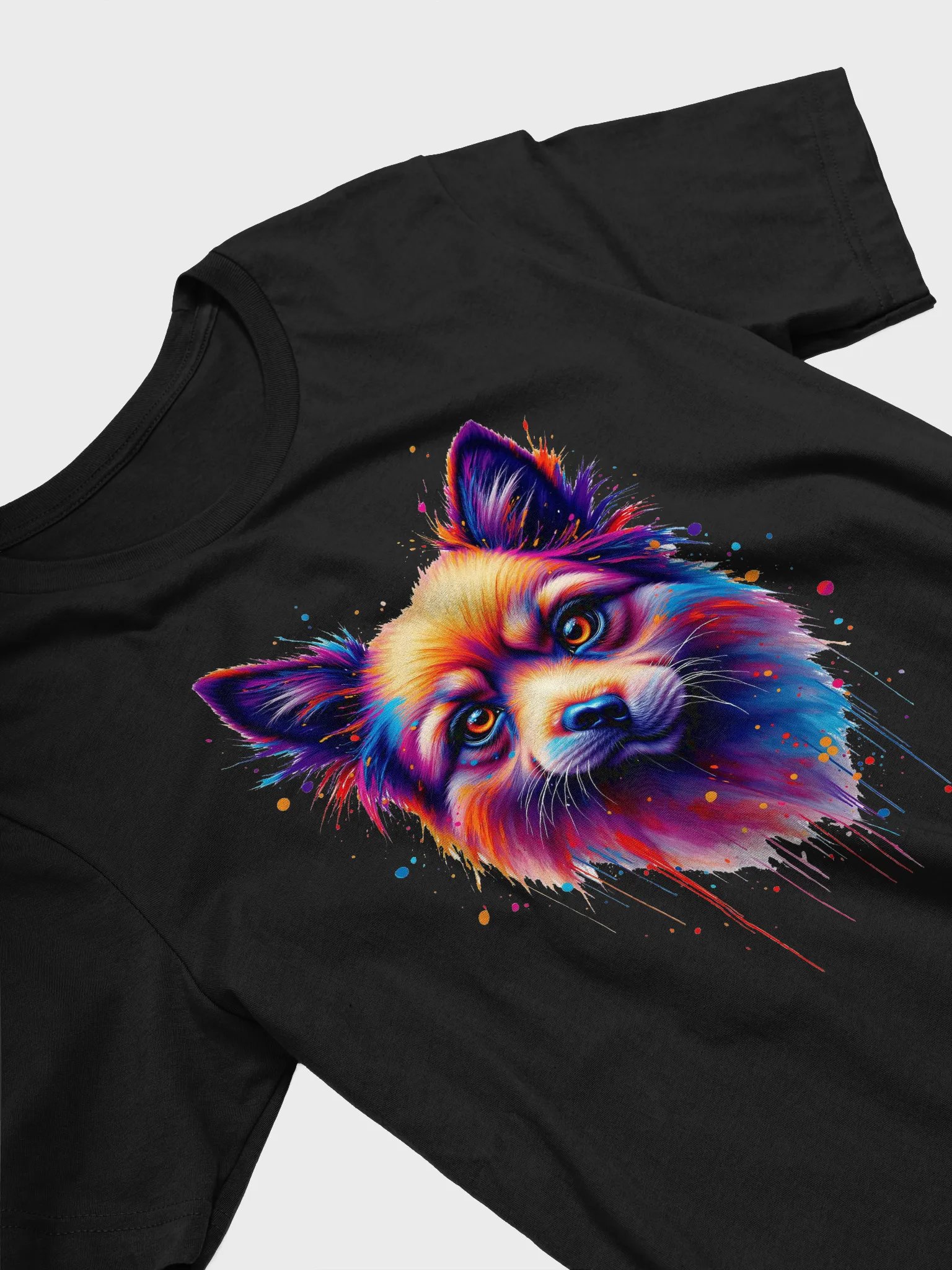 Vibrant Dog Face Abstract T-Shirt product image (27)