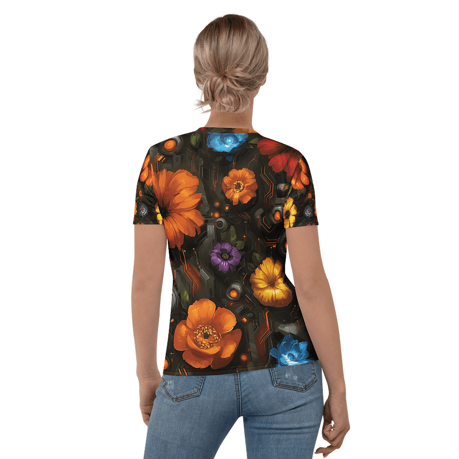 Floral Override – Botanical Circuitry T-Shirt product image (4)