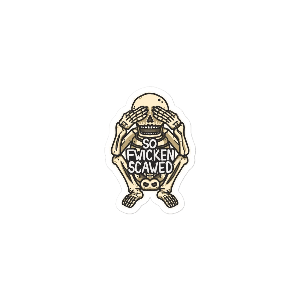 So Fwicken Scared Magnet product image (1)