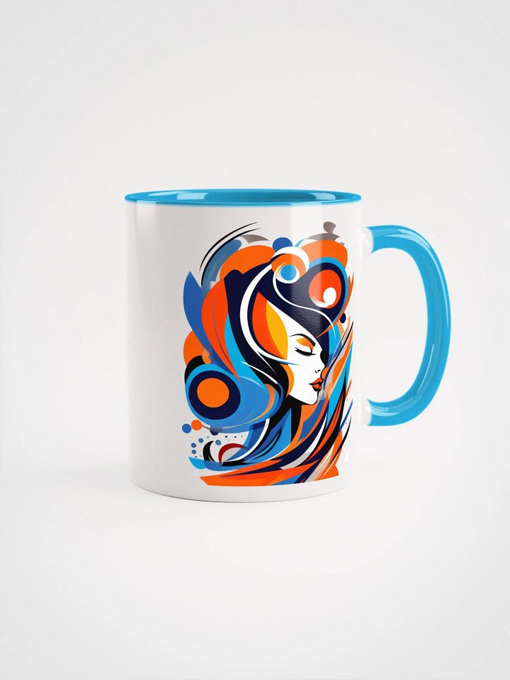 Passion - Abstract Art - Ceramic Mug with Color Inside product image (1)