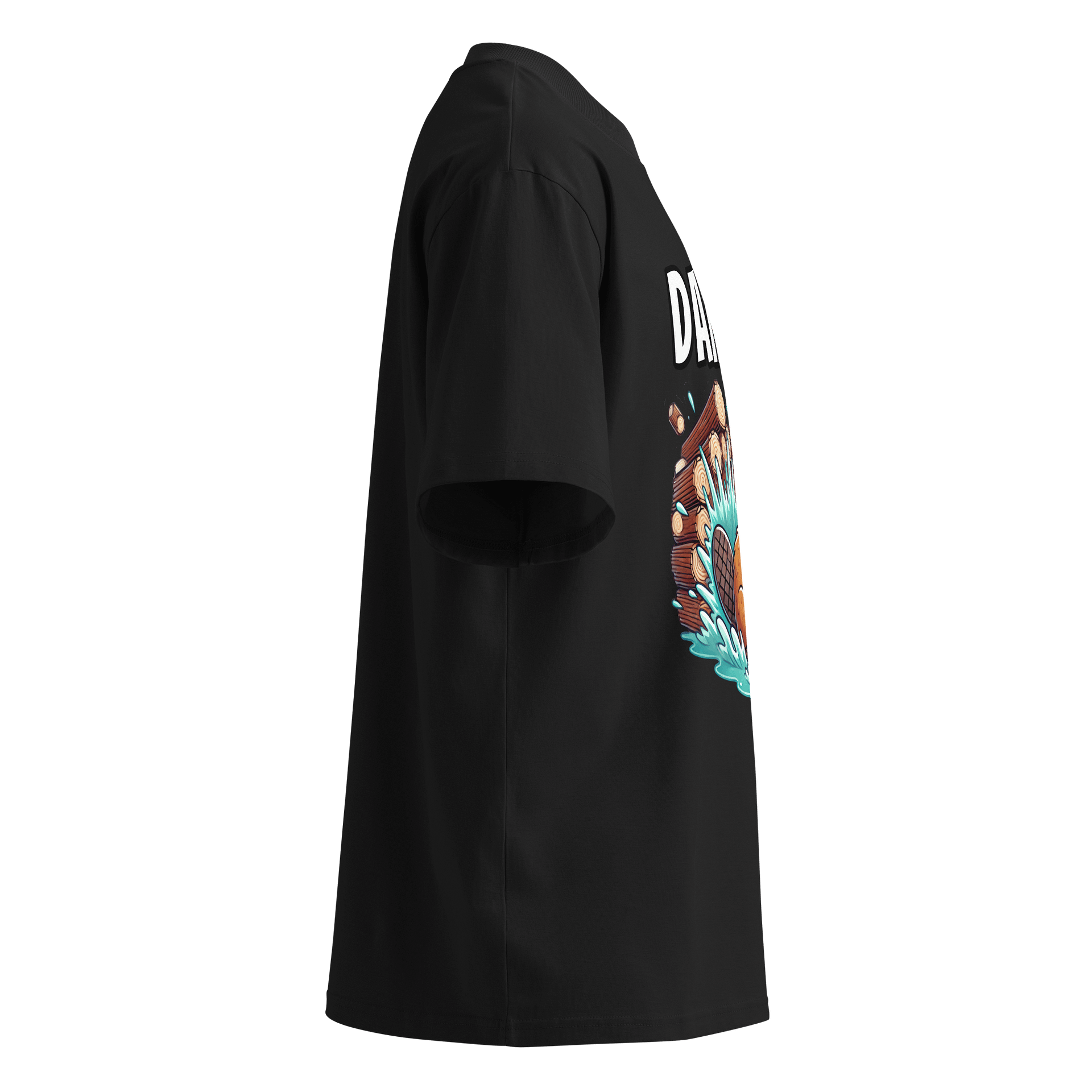 DAMN! Bad Luck Beaver - Funny Meme T-Shirt - Stanley/Stella Unisex Organic Oversized T-Shirt SATU020 product image (10)