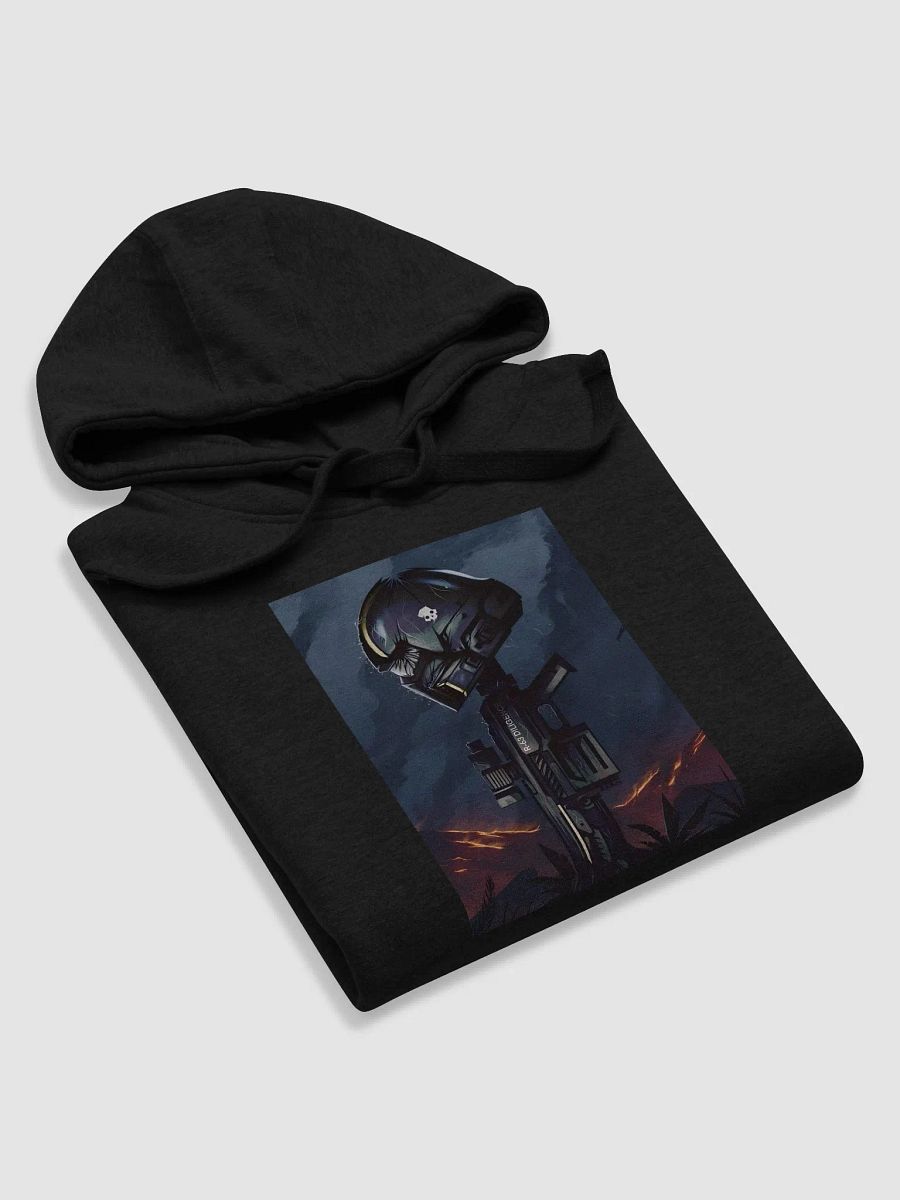 Helldivers 2 Helmet On A Gun Hoodie product image (44)