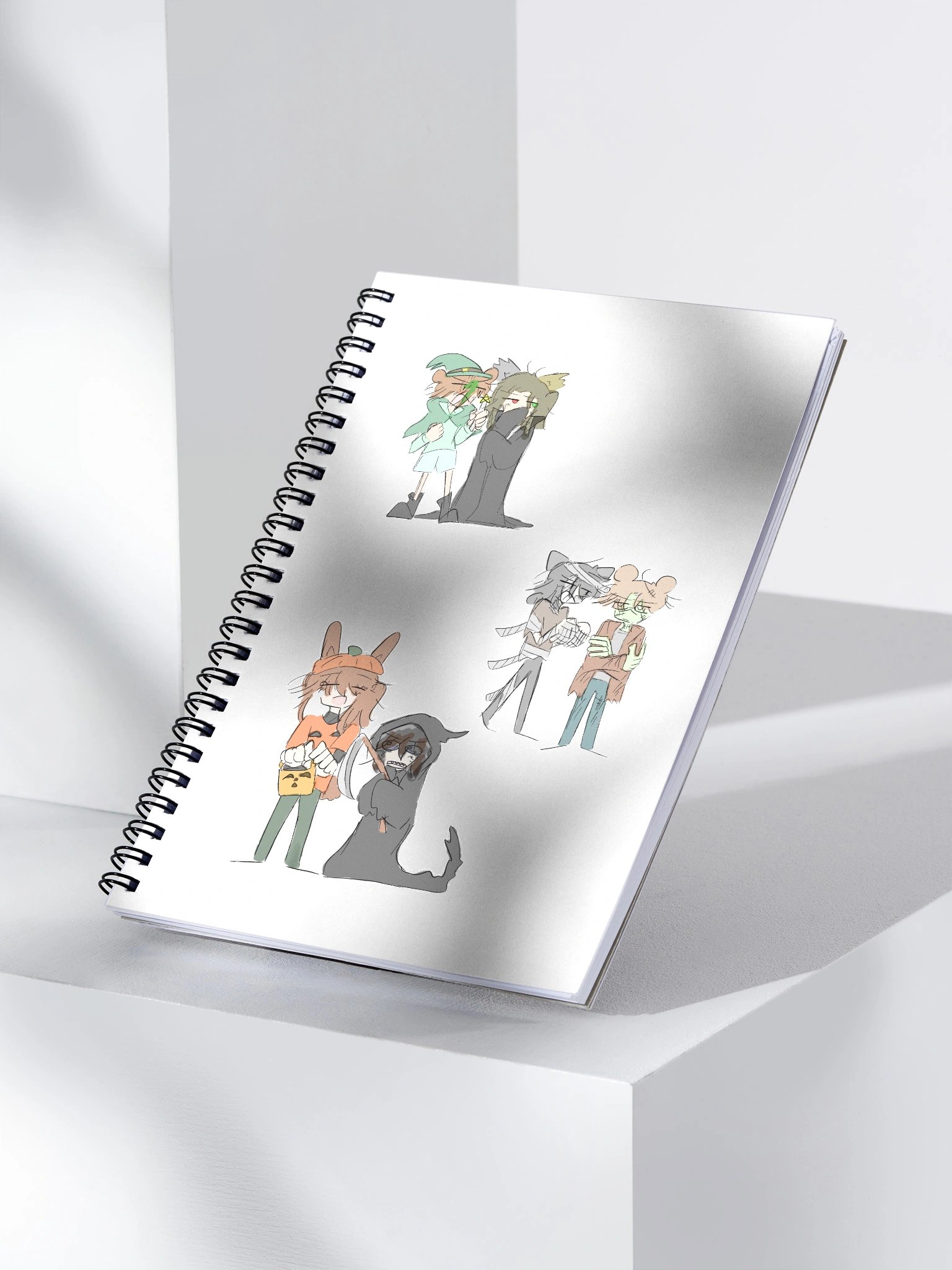 Blog Characters Halloween notebook product image (3)