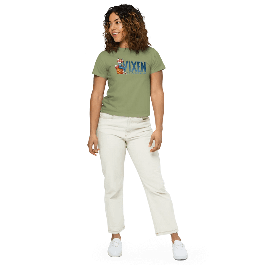 Vixen Games Pineapple Cushion Vixen short waist T-shirt product image (52)