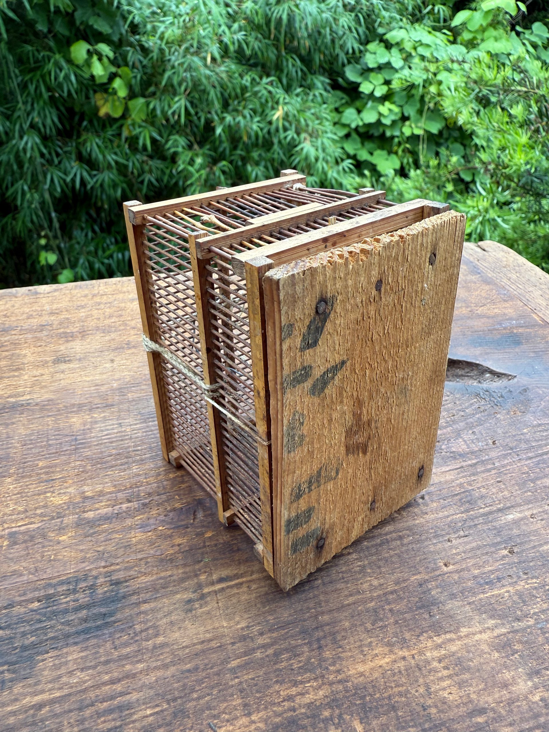 🎎 Antique Japanese Mushi Kago Insect Cage – Handcrafted Bamboo Folk Art – Japan Antique Roadshow product image (3)