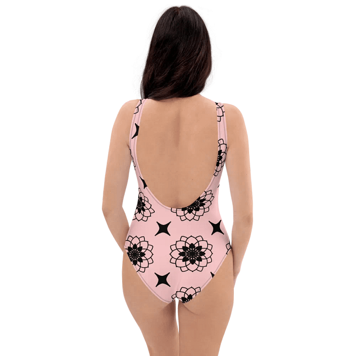 Gorgeous Blush and Black Pattern Swimsuit product image (2)
