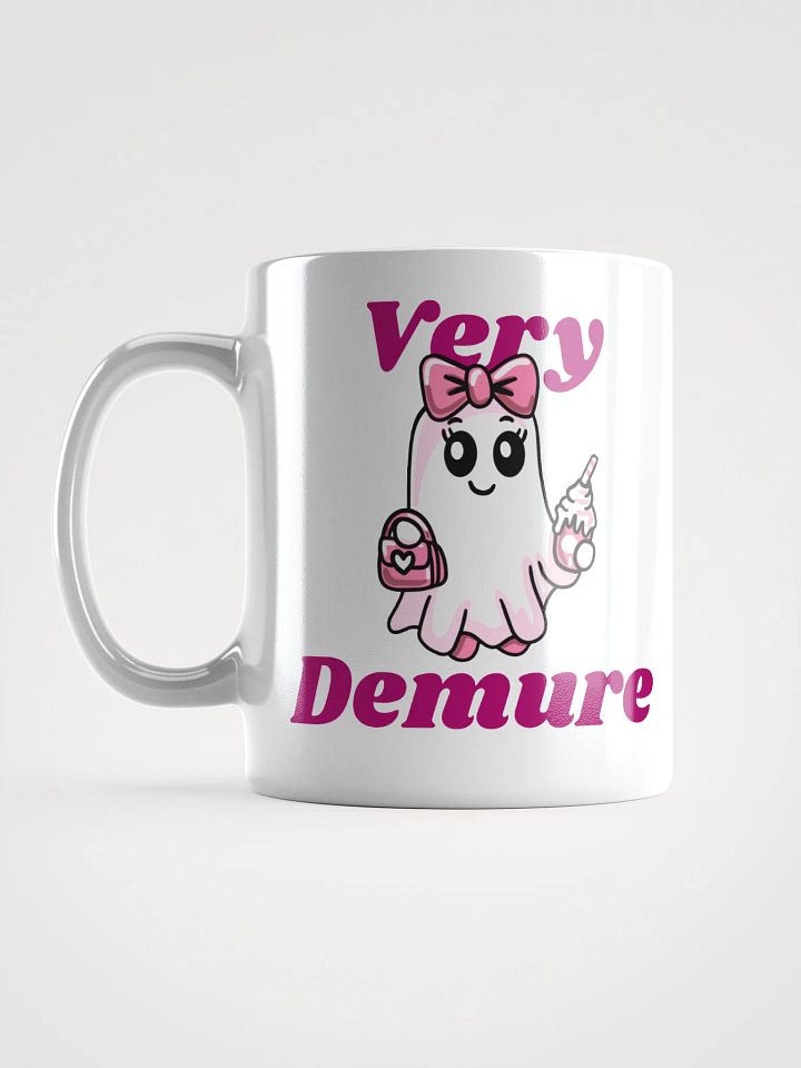 Very Demure Cute Ghost Left Hand Heat-resistant Ceramic Mug product image (2)