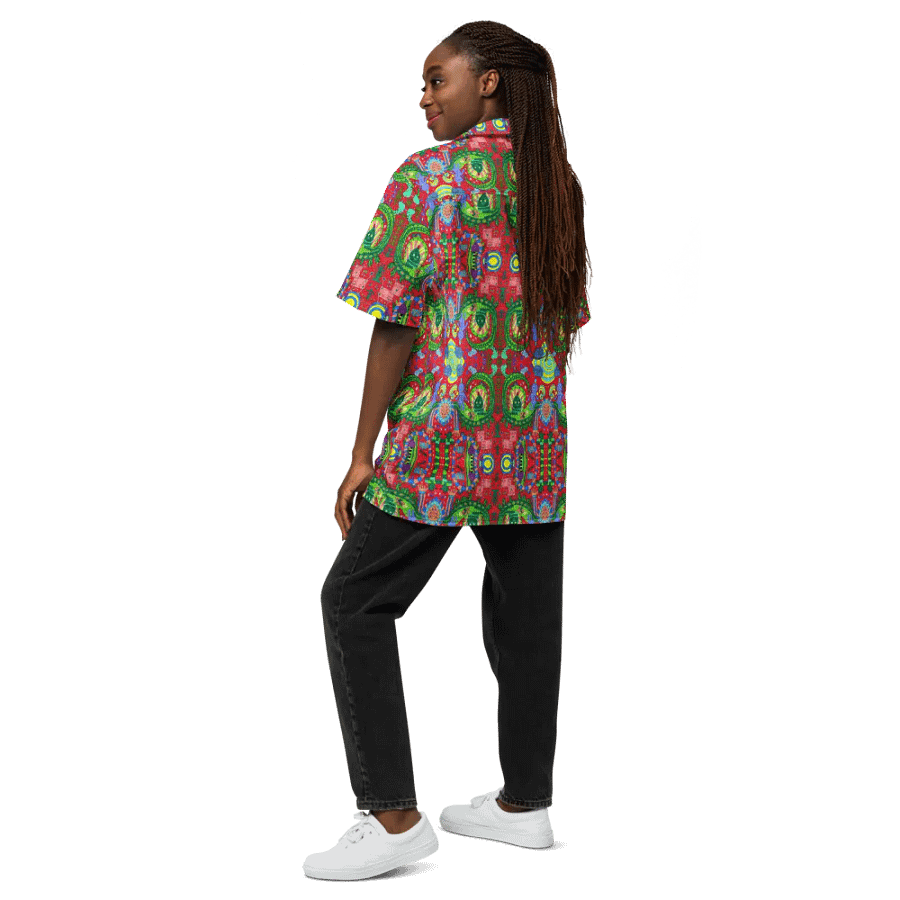 Abstract Doodles Imagination Unisex Hawaiian Shirt product image (12)