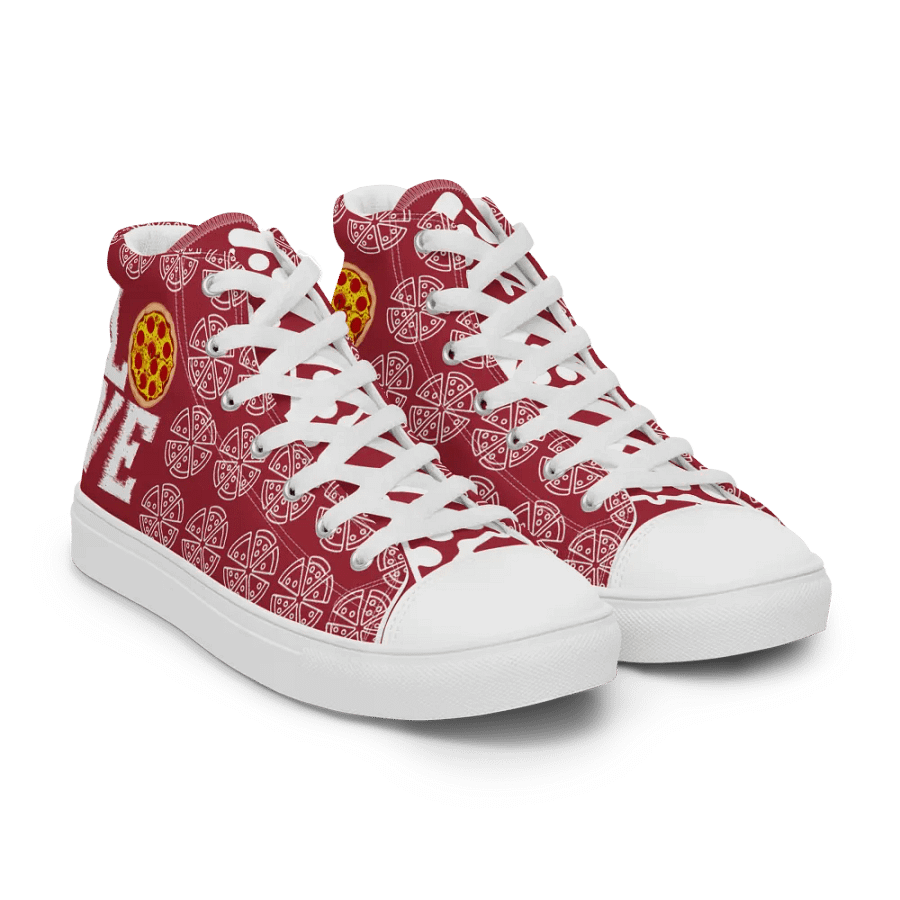 Love Pizza High Top Red/White Female product image (8)