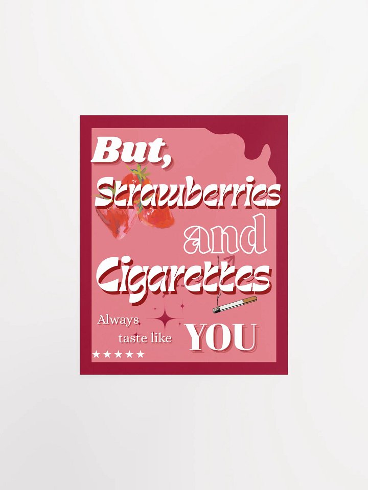 Strawberries and Cigarettes Poster product image (1)