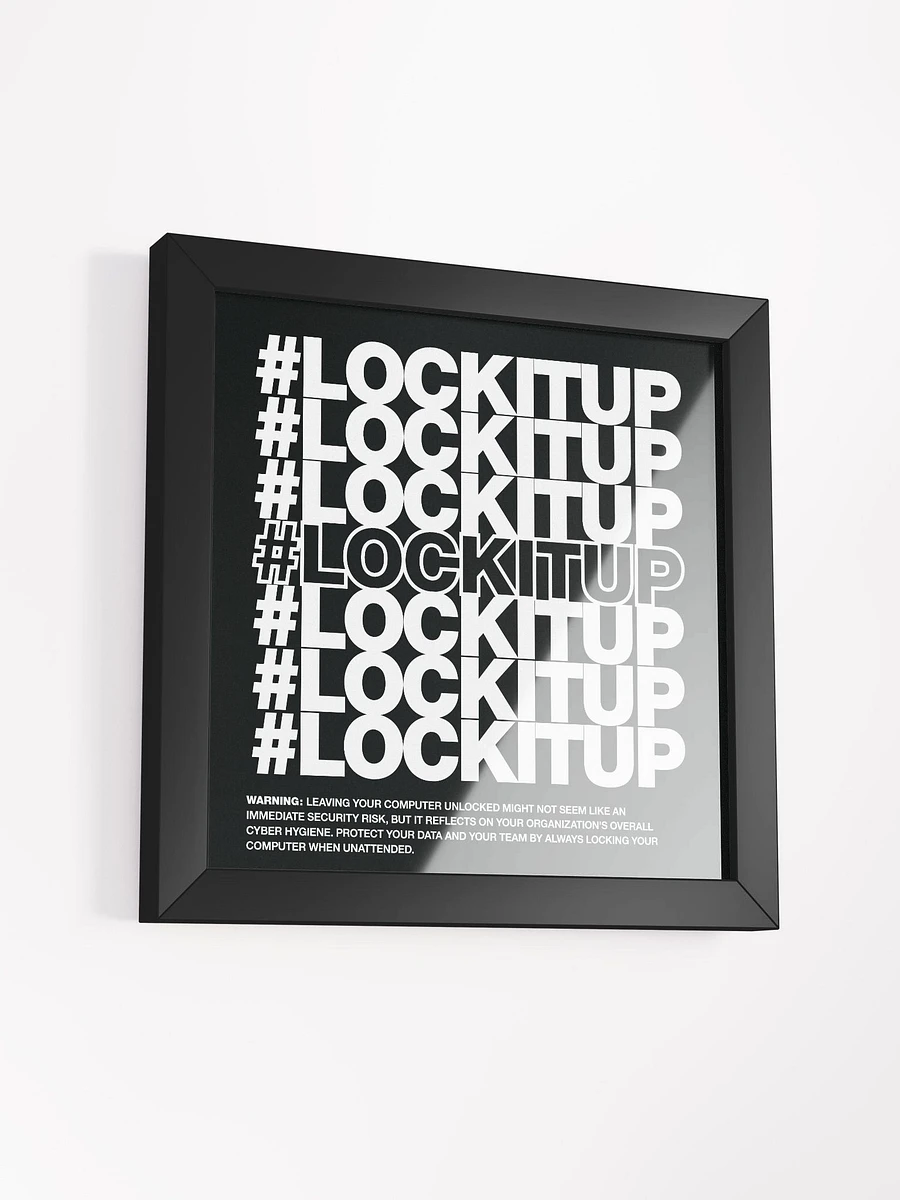#LOCKITUP - Framed Print (Black) product image (3)