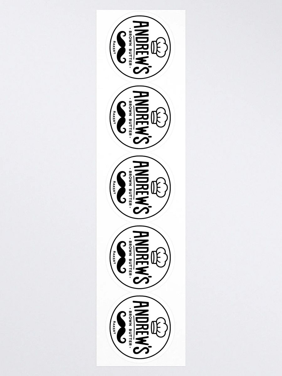 Andrew's Brown Butter Bakery Kiss Cut Stickers (Set of 5) product image (3)