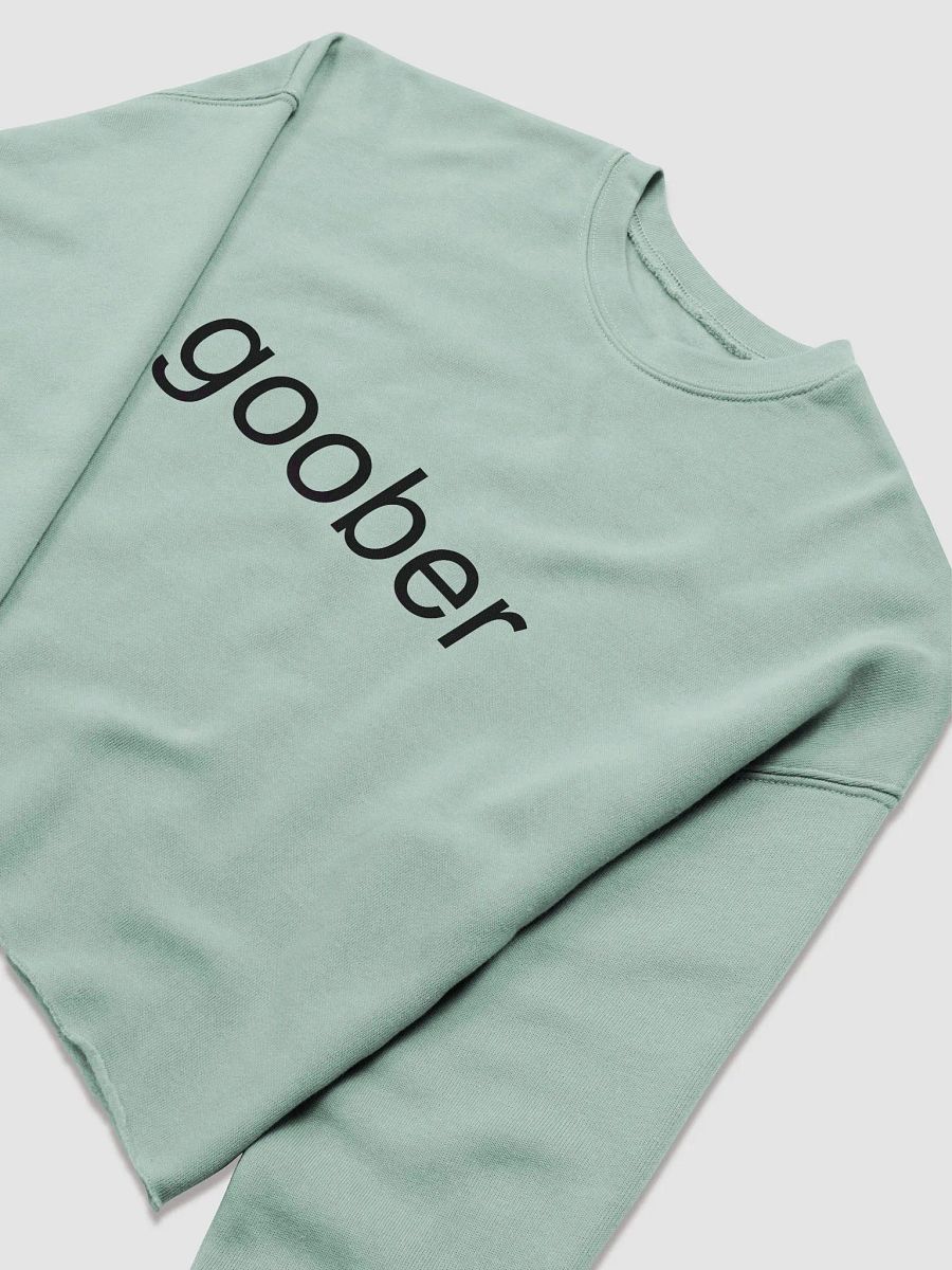 Goober (Black Text) Embroidered Crop Top Sweater product image (13)