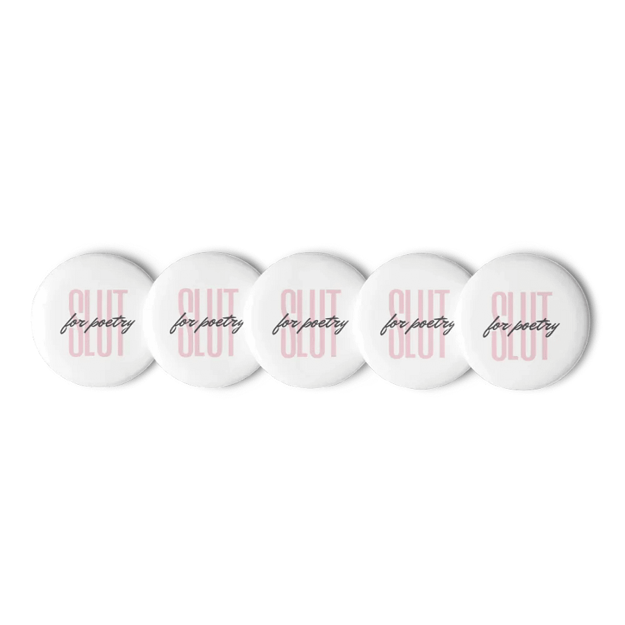 SLUT for poetry set of 5 pins product image (9)