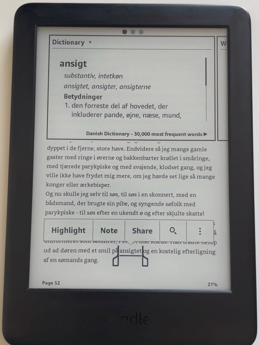 Danish Dictionary for Kindle - Most frequent 30,000 words product image (1)