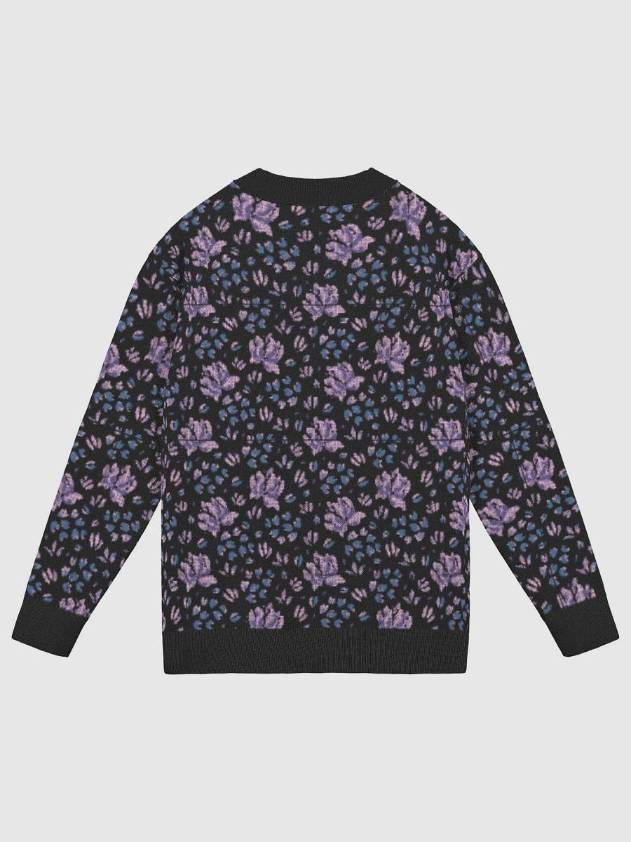 Purple Floral Cardigan Sweater product image (14)