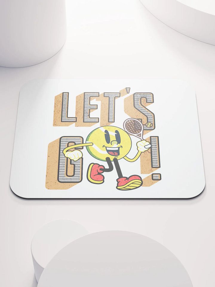Lets Go Mascot Tennis Ball Mouse Pad product image (2)