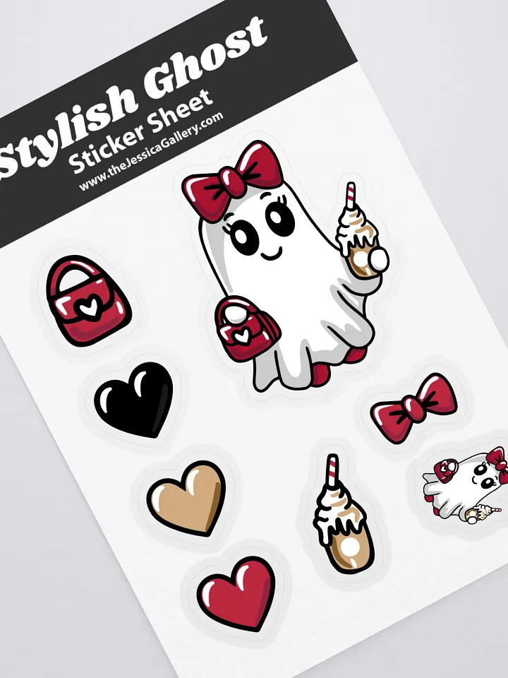 Stylish Ghost Sticker Sheet product image (2)