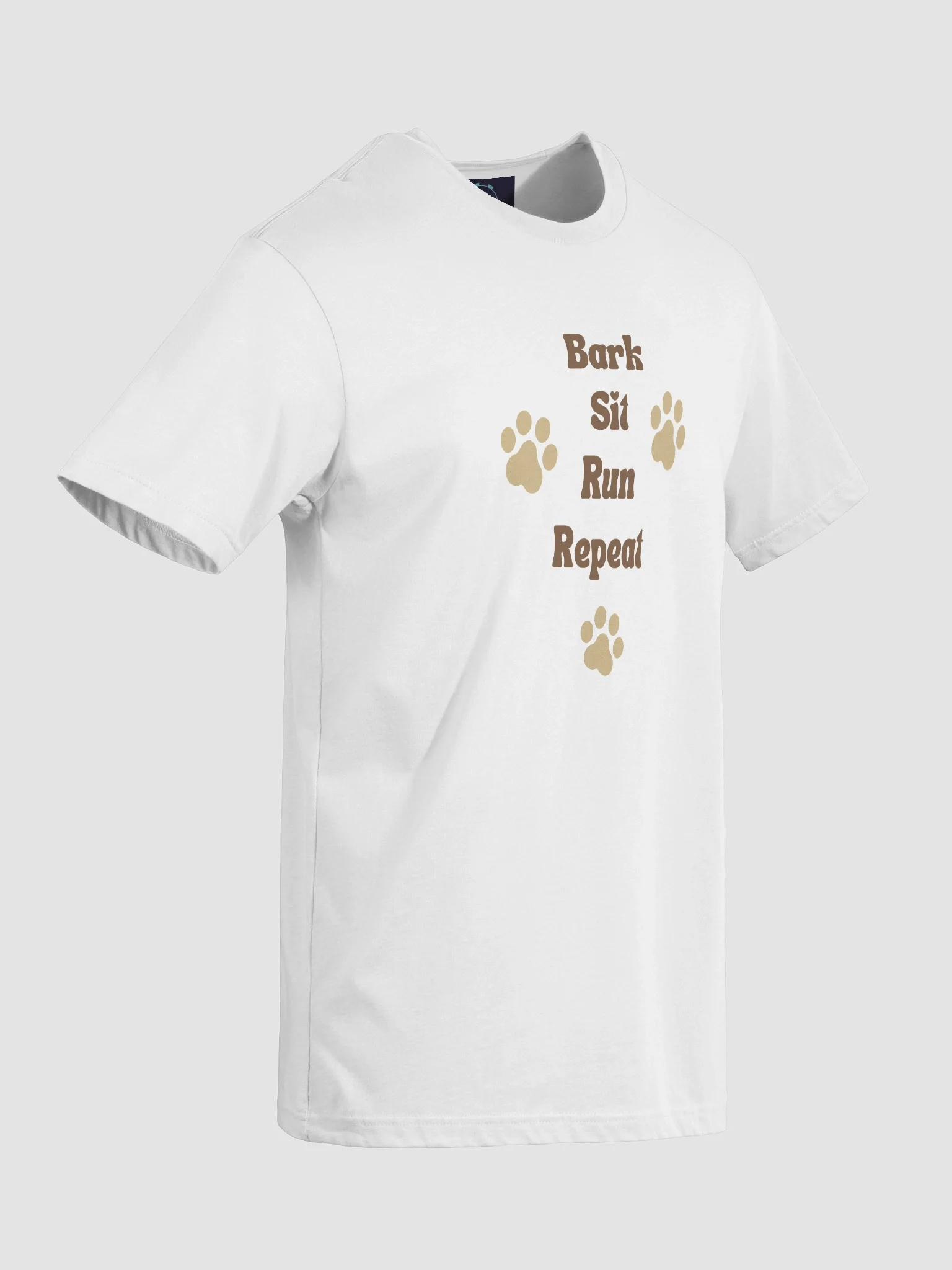 Dogs Life Cute Bark Sit Run Repeat T-Shirt product image (2)