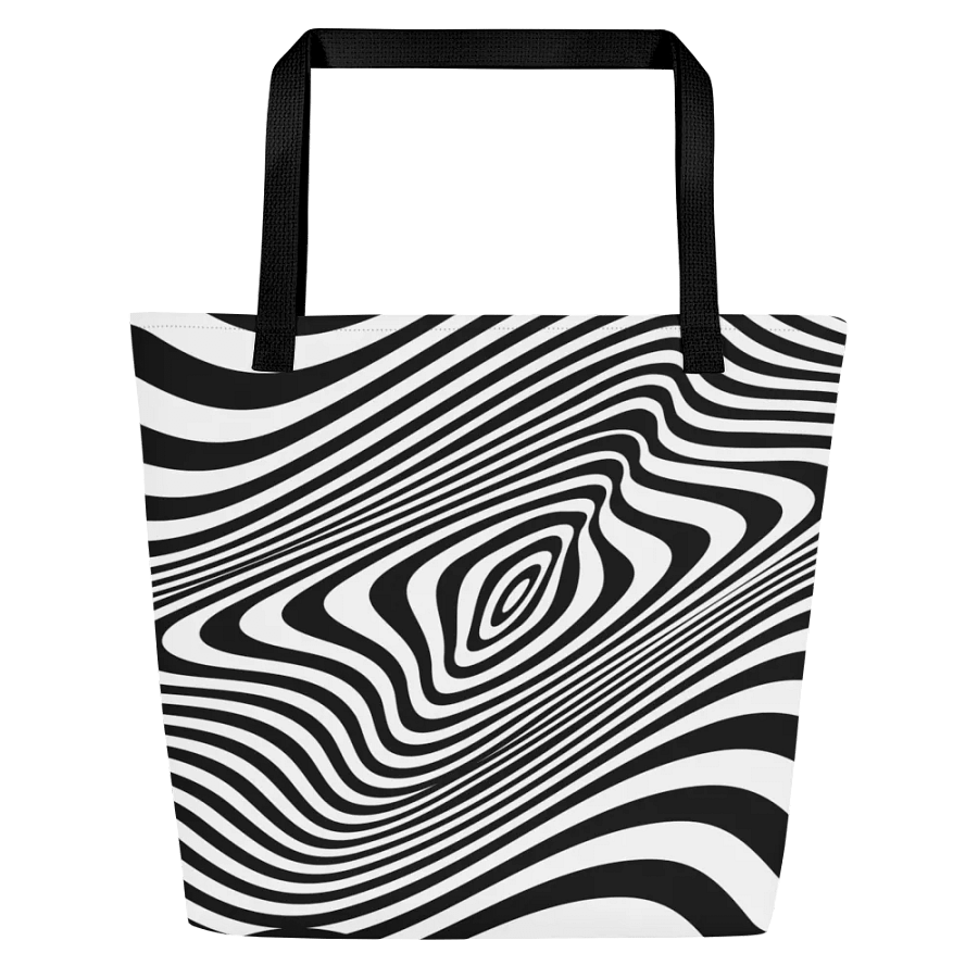 optic illusion Large Tote Bag for elegant ladies moms daughters friends product image (1)