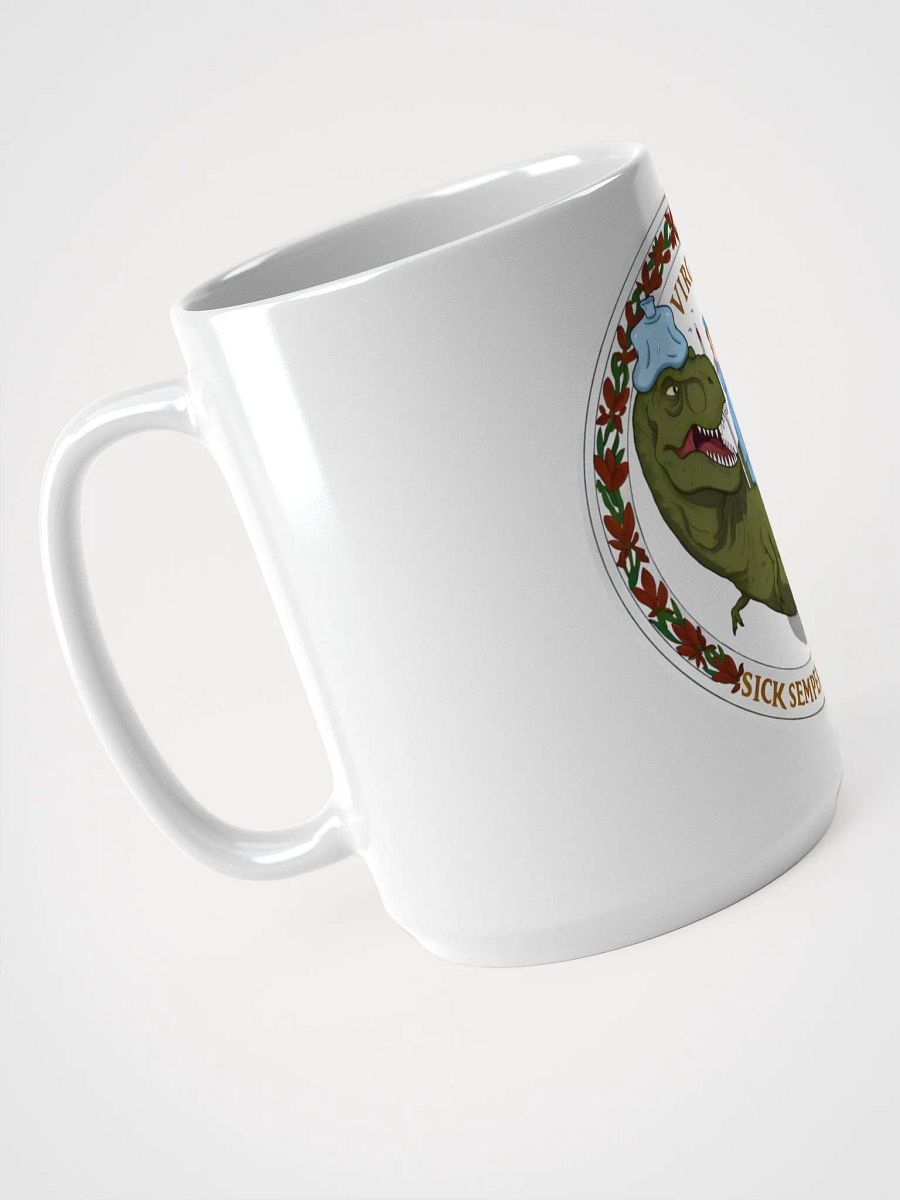 Sick Semper Tyrannis - Virginia State Flag Seal with Dinosaur Mug product image (3)