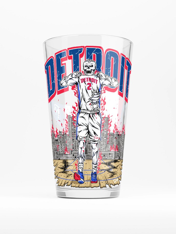 Detroit, Welcome to Basketball Pint Glass product image (1)