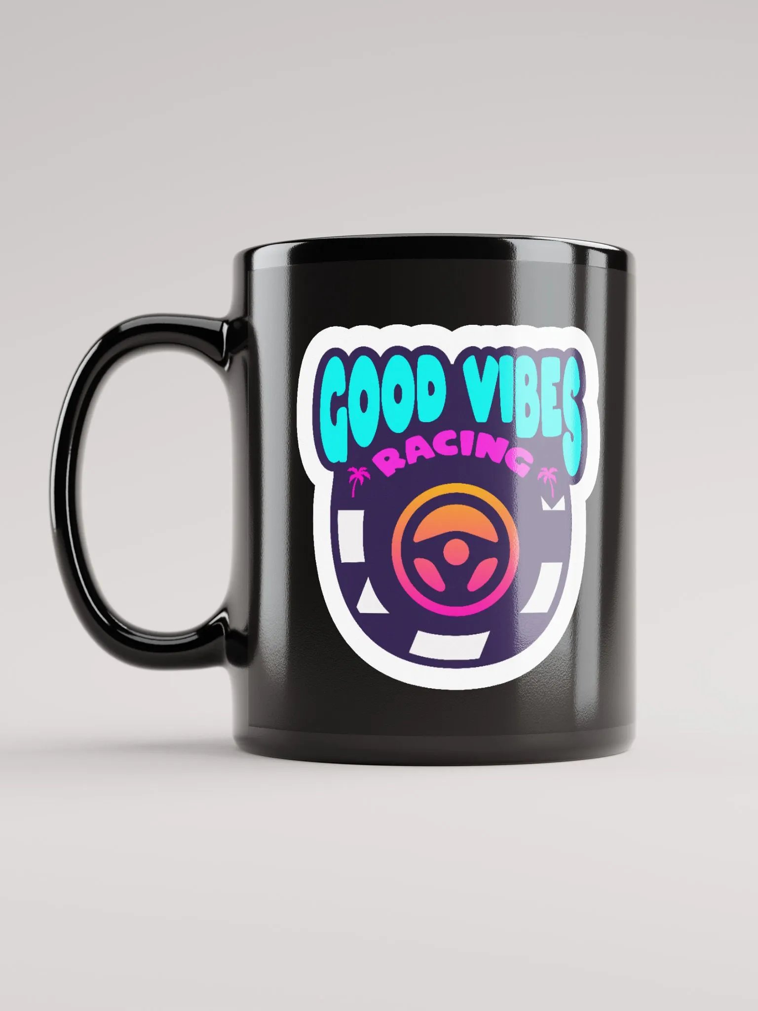 GOOD VIBES RACING BLACK MUG product image (12)