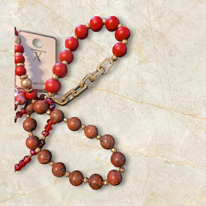 Ermish Red & Brown 5 Bracelet Stack product image (2)