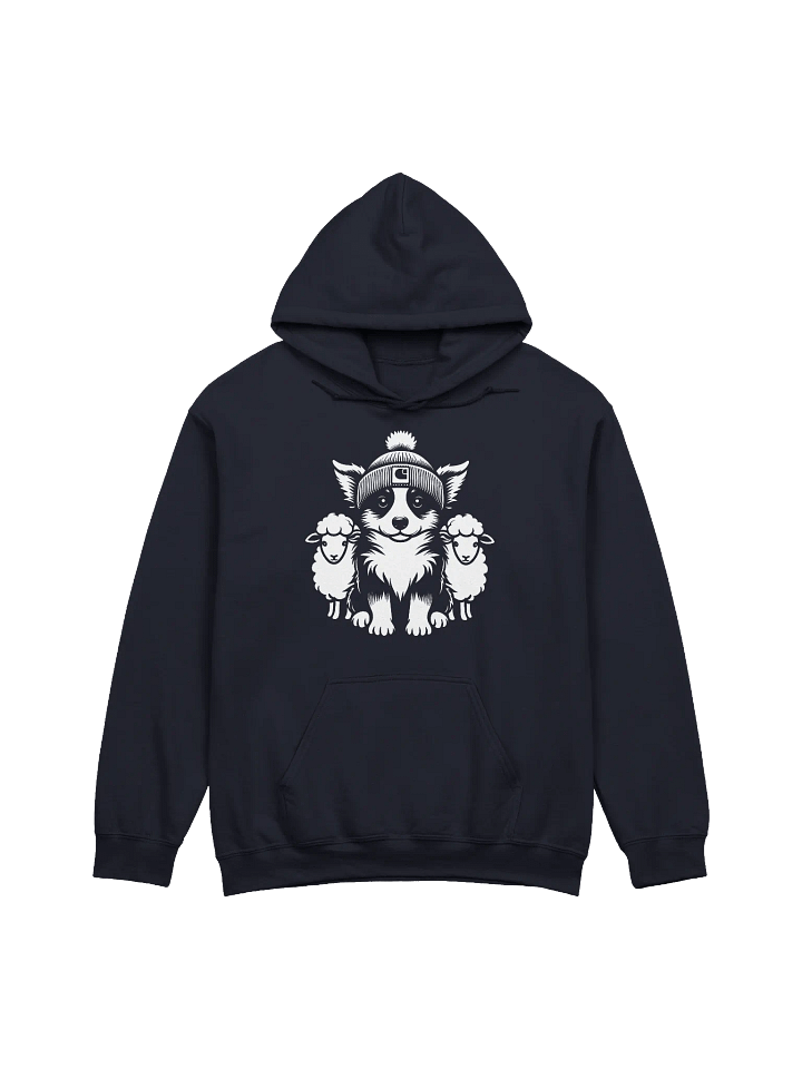 Cute Border Collie with Sheep Hoodie product image (1)