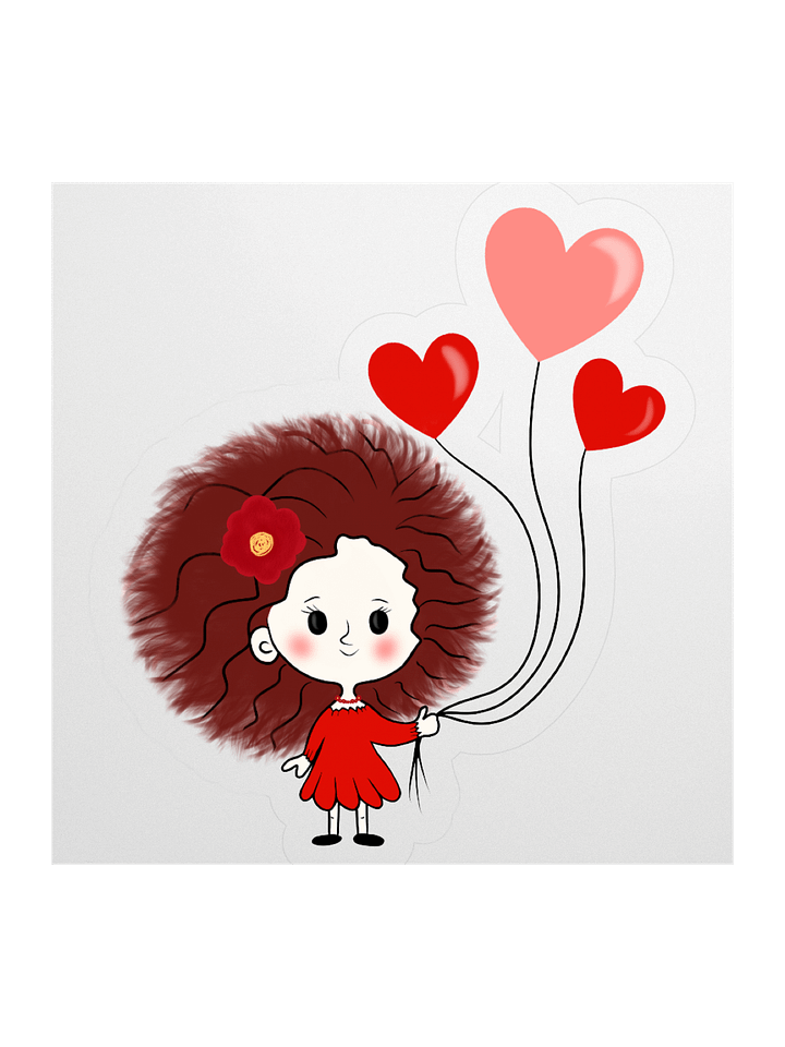 Curly Haired Beauty Sticker Set product image (2)