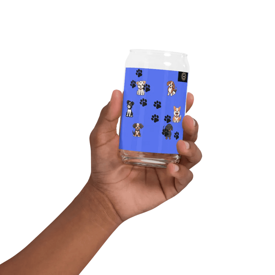 Pawsome Puppies Can-Shaped Glass product image (32)