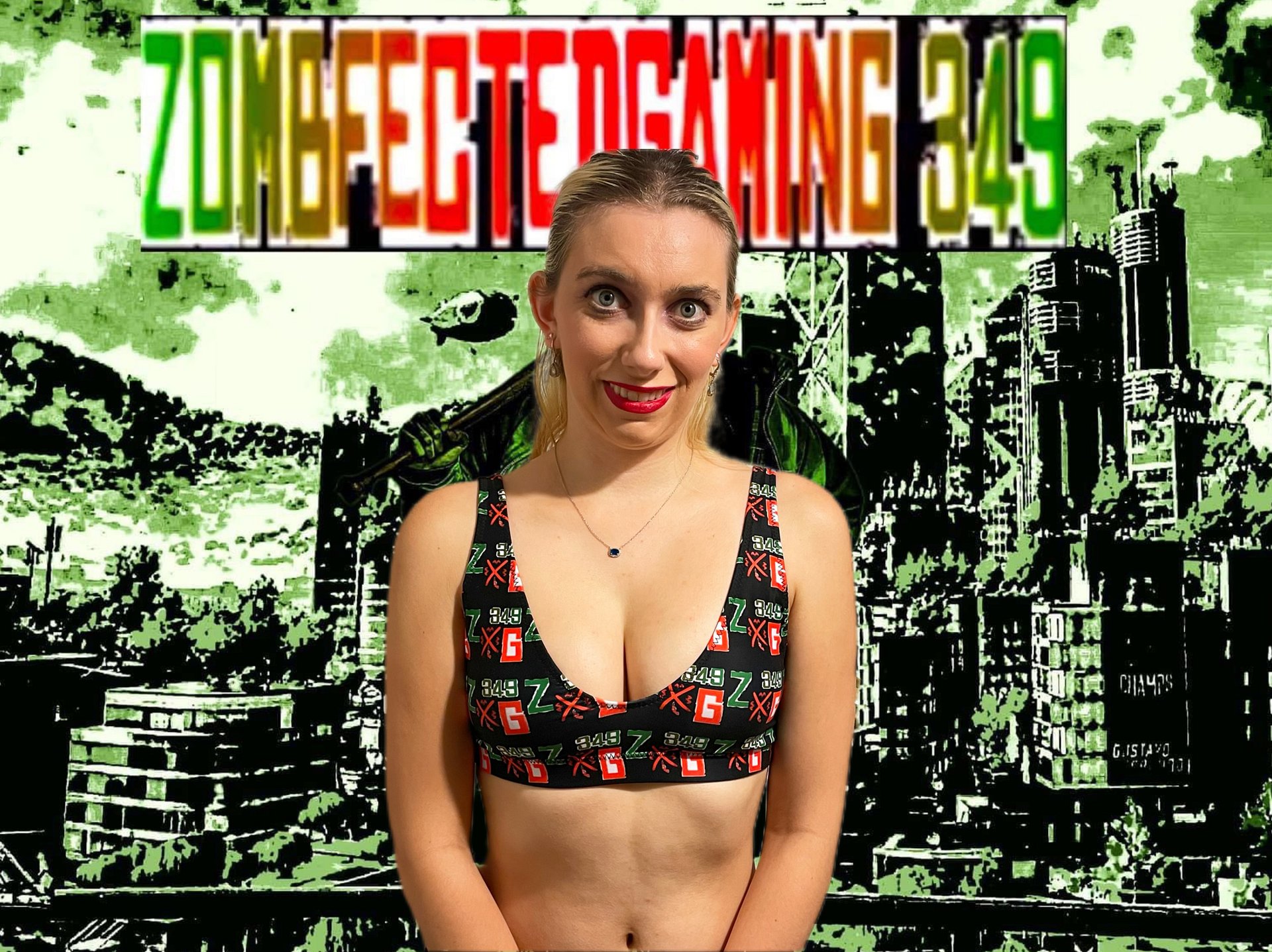 ZombfectedGaming 349 Women's Sports Bra product image (3)