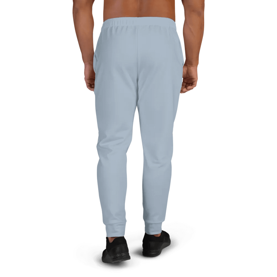 Plain Light Grayish Blue True Summer Recycled Polyester Premium Men's Joggers by Treasure Pie product image (4)