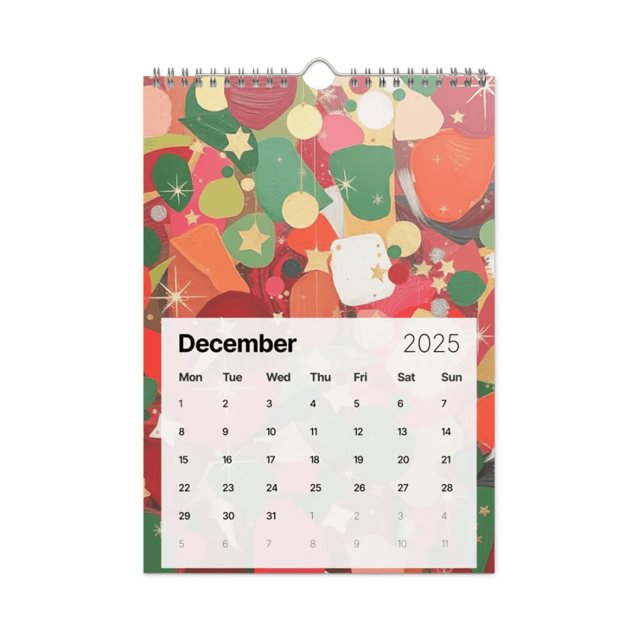 ART ABSTRACT WALL CALENDAR 2025 product image (4)