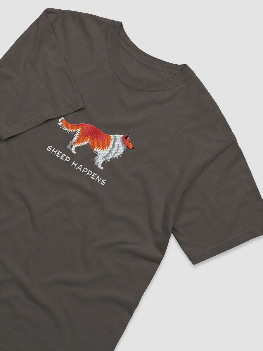 Sheep Happens T-Shirt(Embroidered) of a Shetland Sheepdog(Red) product image (6)