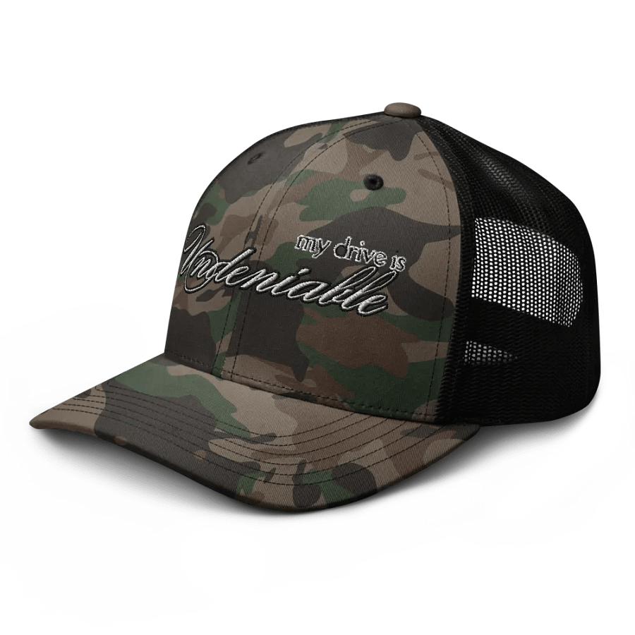 Undeniable Drive Camouflage Trucker Hat product image (4)