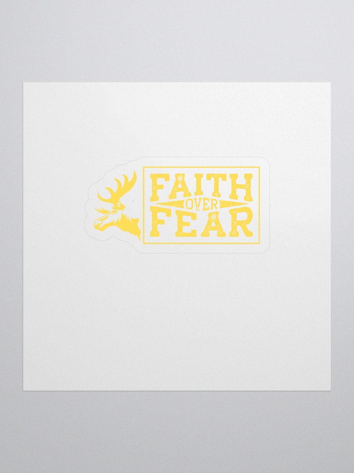 Fatih Over Fear - Yellow - Sticker product image (1)