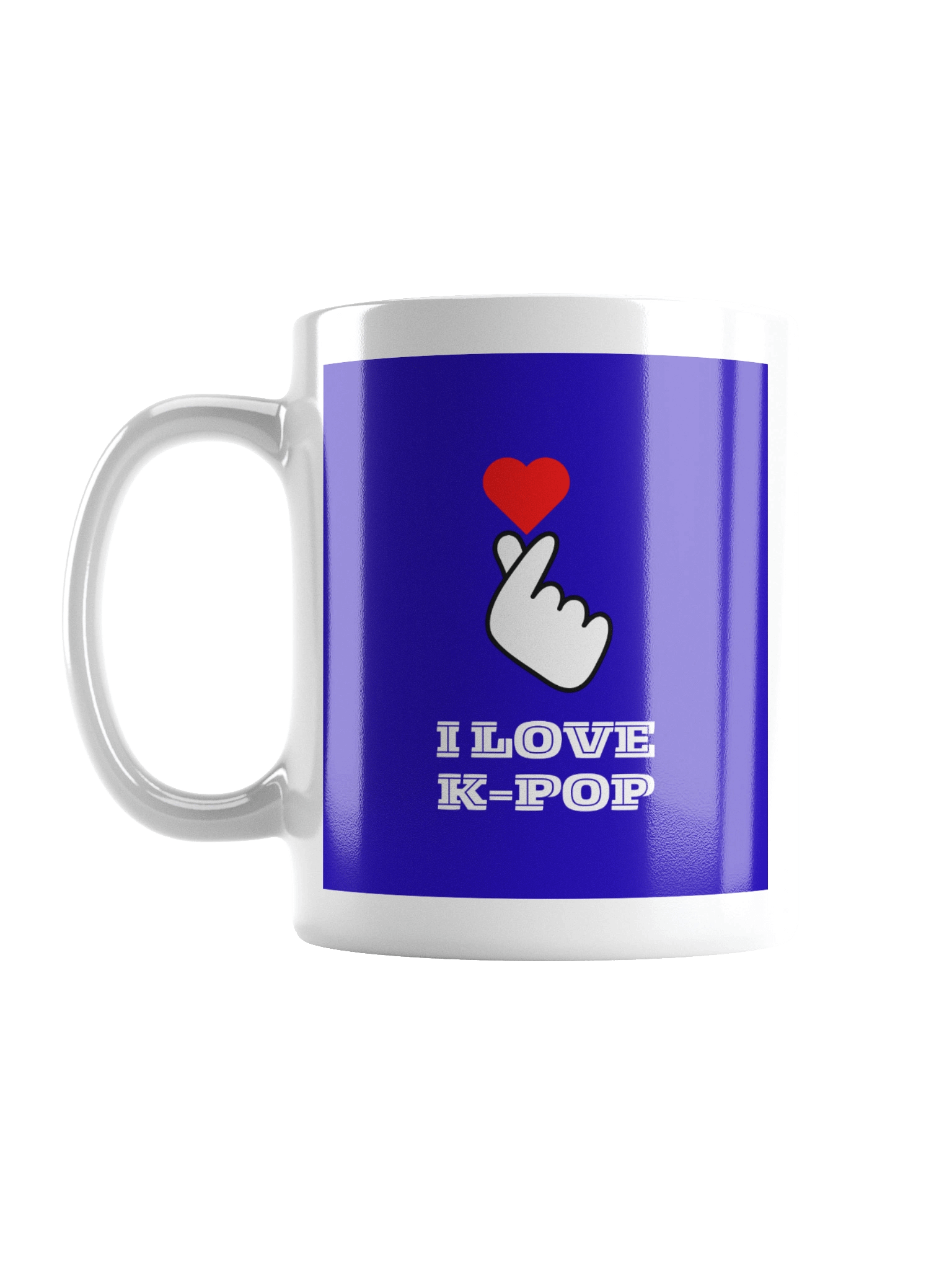K-POP South Korean finger heart symbol mug product image (1)