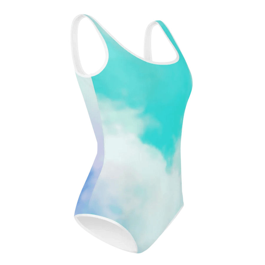 Blur cloud rainbow Design Youth One Piece Swimsuit - V2 product image (3)
