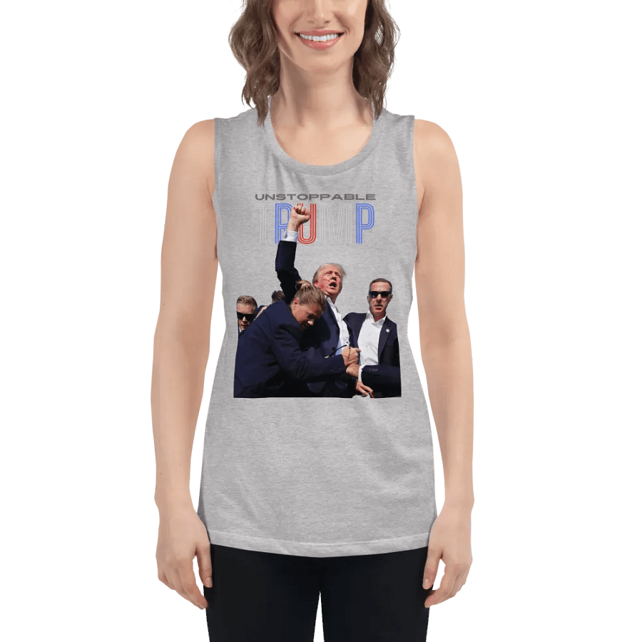 Unstoppable Trump: Fist Pumping Freedom Tank product image (52)