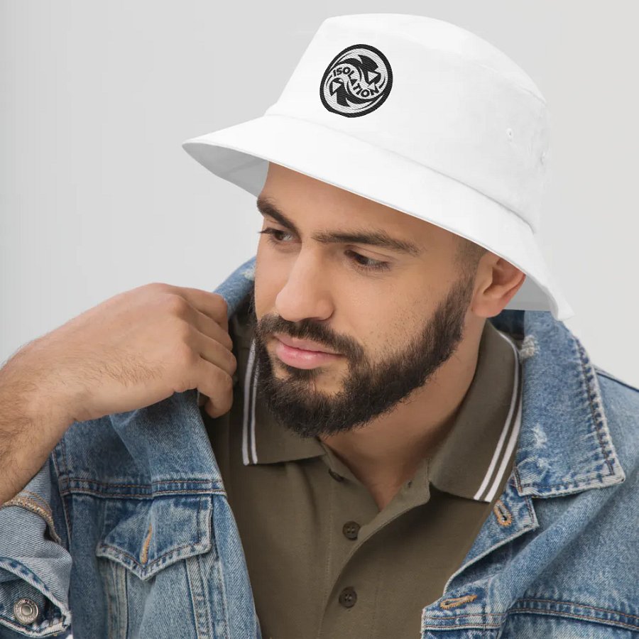 ISOL▲TION — 2024 LOGO — BUCKET HAT — B&W product image (12)