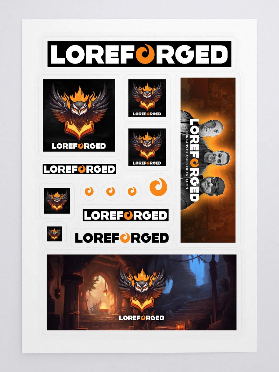 LoreForged Kiss Cut Sticker Sheet product image (3)