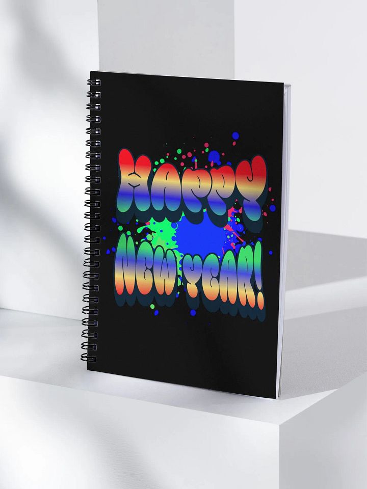 Happy New Years - Colorful Graffiti Design Spiral Notebook product image (1)