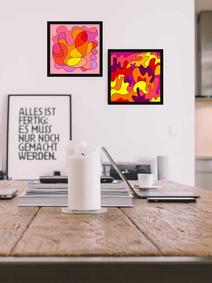 Vibrant Canvas Art: Abstract Color Explosion - Abstract Square No. 5 product image (4)
